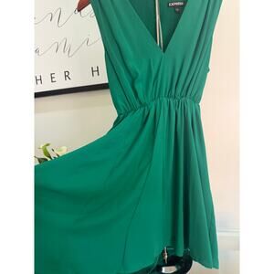 Express Emerald Green High-Low Cocktail Dress-Size 4